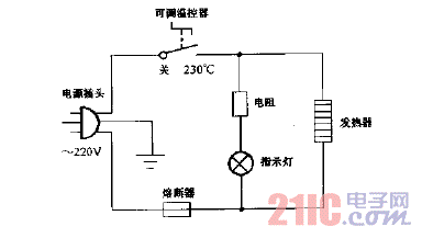 美的gd150-c型多功能不粘电热锅电路图