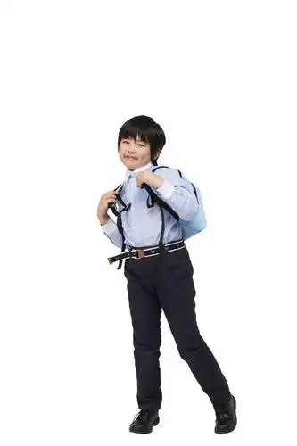 背,一个人,学生,站,走,竖图,彩色,室内,白天,留白,抠图,白色背景,侧面