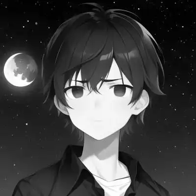 日系ins风漫画头像黑白男84张_男生动漫头像_头像屋