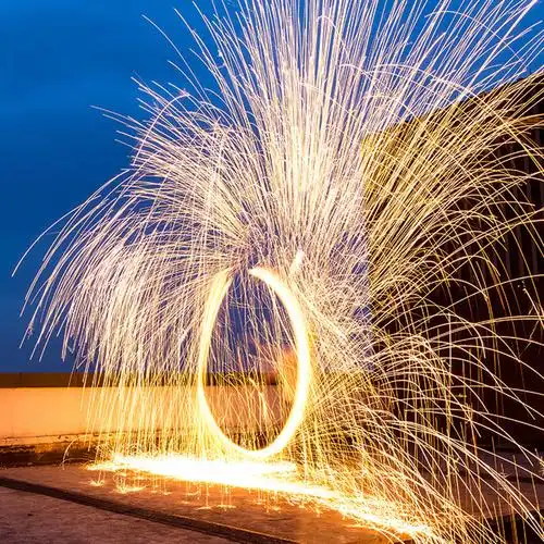 【甩花二代】钢丝棉烟花打铁花铁丝烟花户外网红手甩手摇甩花 礼盒装