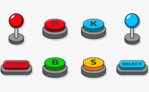 游戏开始按钮矢量图
