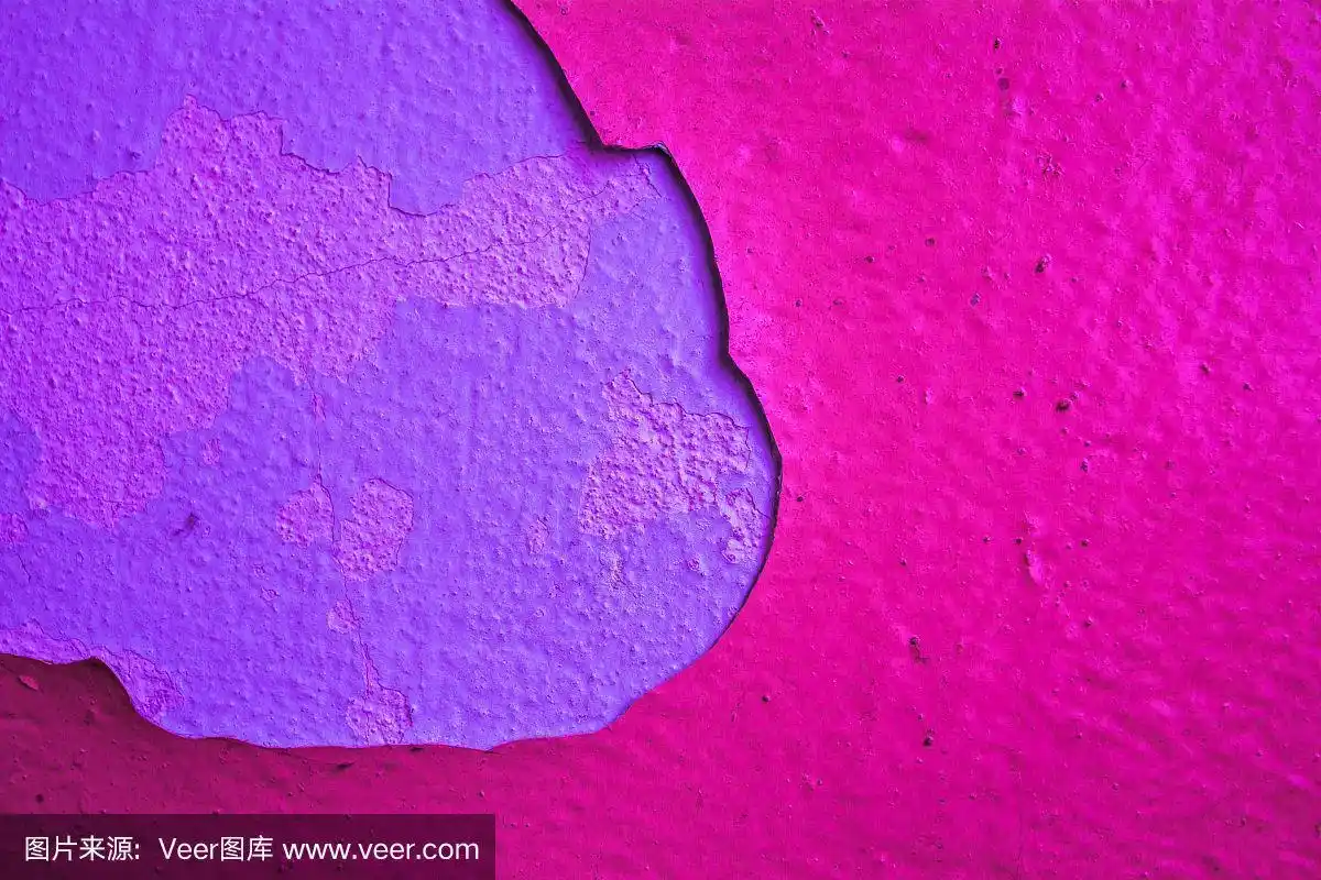 卡片设计的粉色和紫色背景.旧的油漆层-抽象的背景.