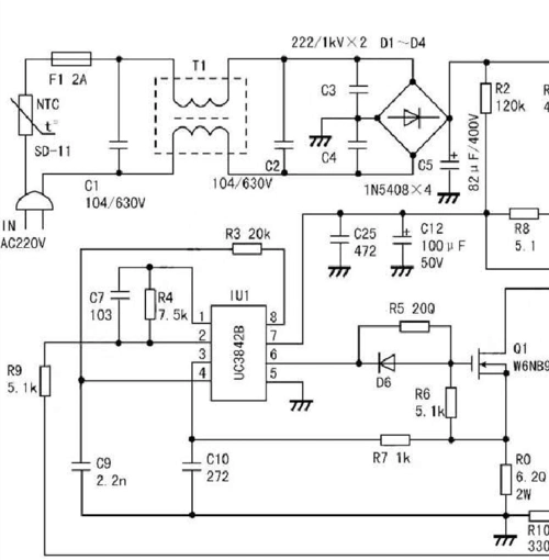 免费文档 所有分类 工程科技 电子/电路 电动车充电器原理图 第1页 下