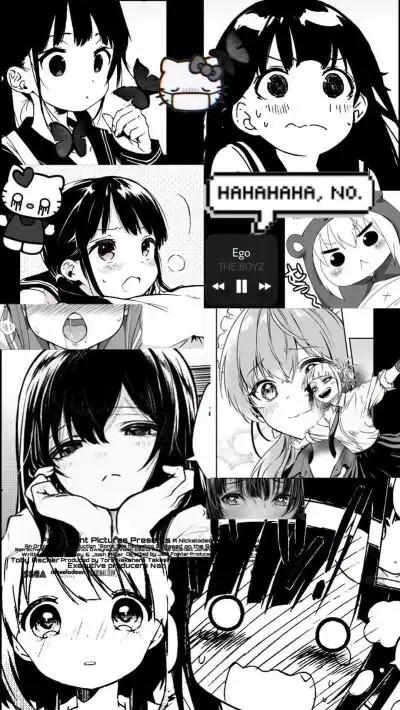 黑白漫画壁纸拼接