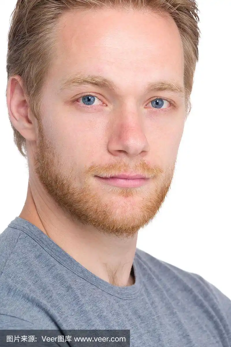 金发男人的大头照