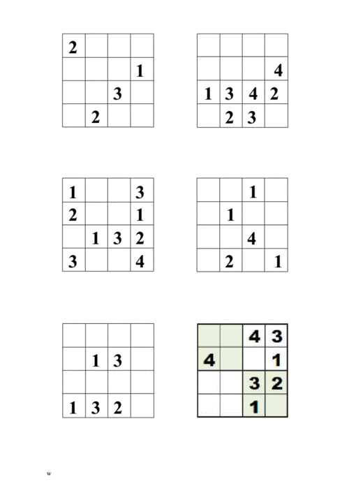 数独四宫格3-5岁儿童练习题-简单版_精选.docx 10页
