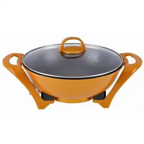 多用途电热锅不粘一体黏贴圆底平底插电炒锅火锅分离式电锅电子炉