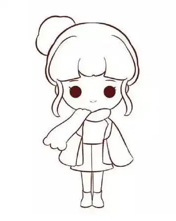 动漫 简笔画 卡通 漫画 手绘 头像 线稿 355444 竖版 竖屏