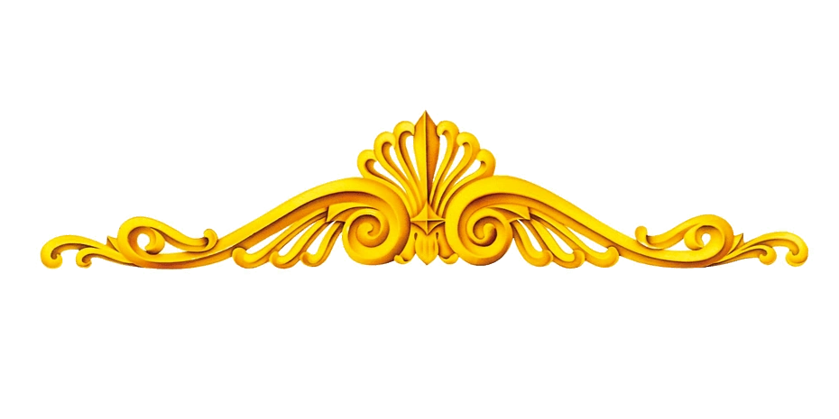 金色花边框边素材
