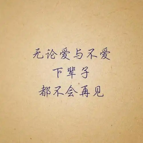 爱上你是个错误,我坚信这将是我一生中最美好的错误,我宁愿一辈子都