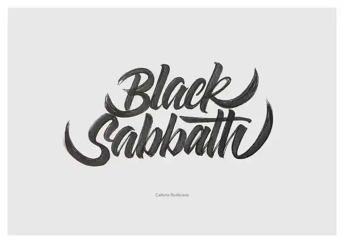 近期英文手绘字体