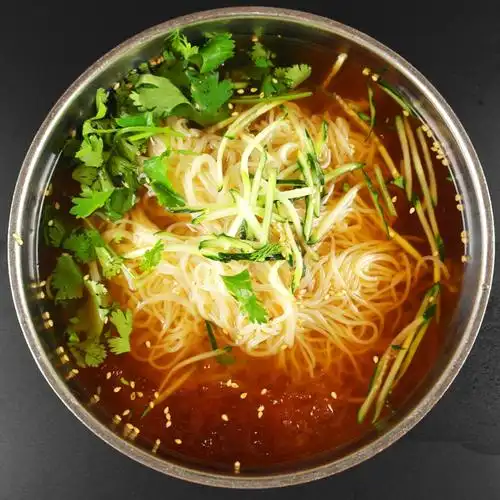 冷面东北佳木斯金山朝鲜甜酸口带白菜5件包邮冷面