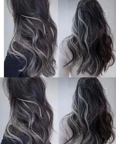 2021流行欧美挑染光线染好看的双色染