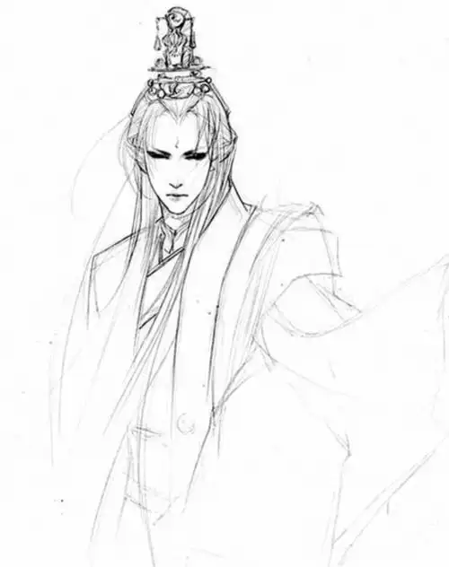 古风男神简笔画