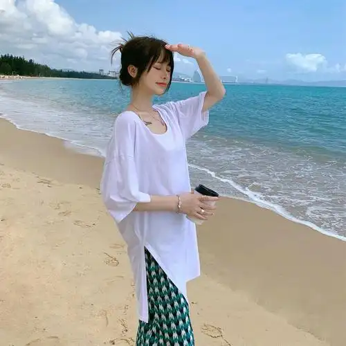 海边女装套装图片