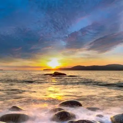 海峡晚间风景头像高清唯美美轮美奂