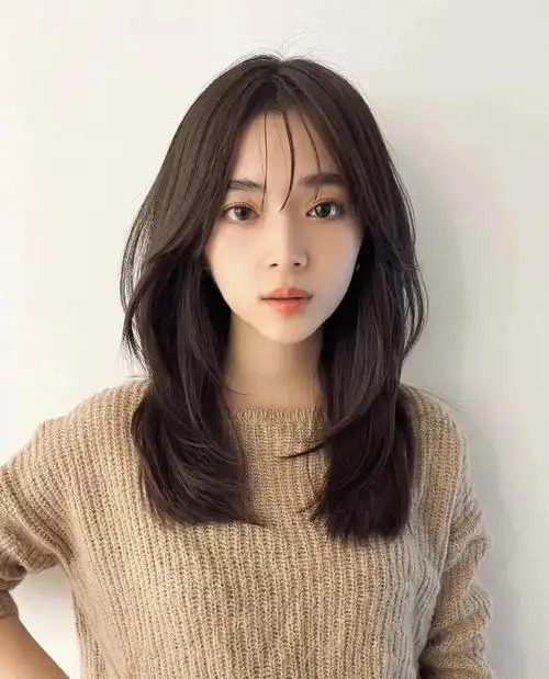 04锁骨发女神短发气垫烫一款齐肩锁骨发 自