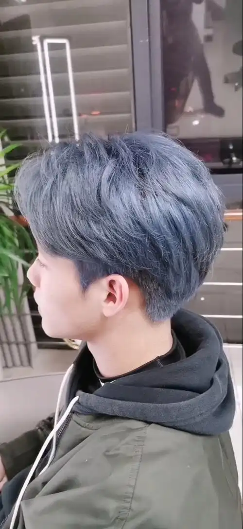 男生最受欢迎的发型,当代小鲜肉必备蓝灰色