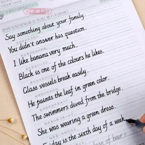 学海轩 意大利斜体 英文书法 怎样写好写快 龙井文书 笔墨先锋 成人