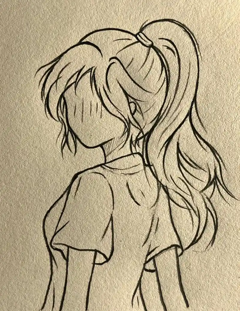 青春 校服 高马尾 手绘教程来啦 一步一步画出你想要的效果