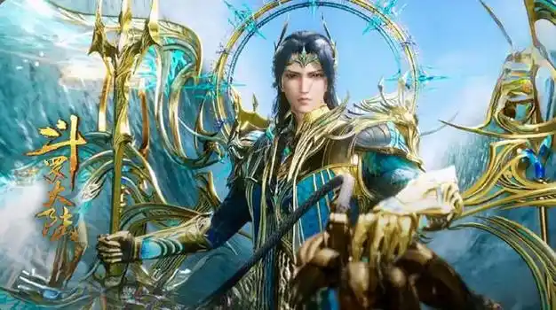 斗罗:海神唐三形象不慎泄露,散发造型回归,但却像极了海王