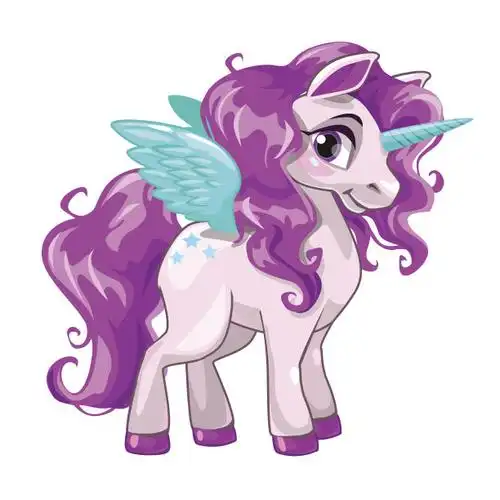 可爱的独角兽公主图片下载