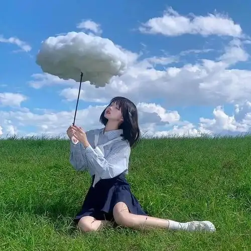 头像分享,春天来了,来一组小清新的绿色女生头像