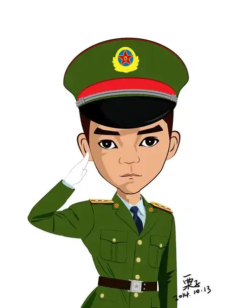 军礼|插画|创作习作|栗子插画小站 - 原创作品 - 站酷 (zcool)