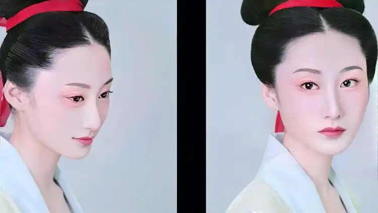 五代北宋·简易大方造型·真发梳高髻