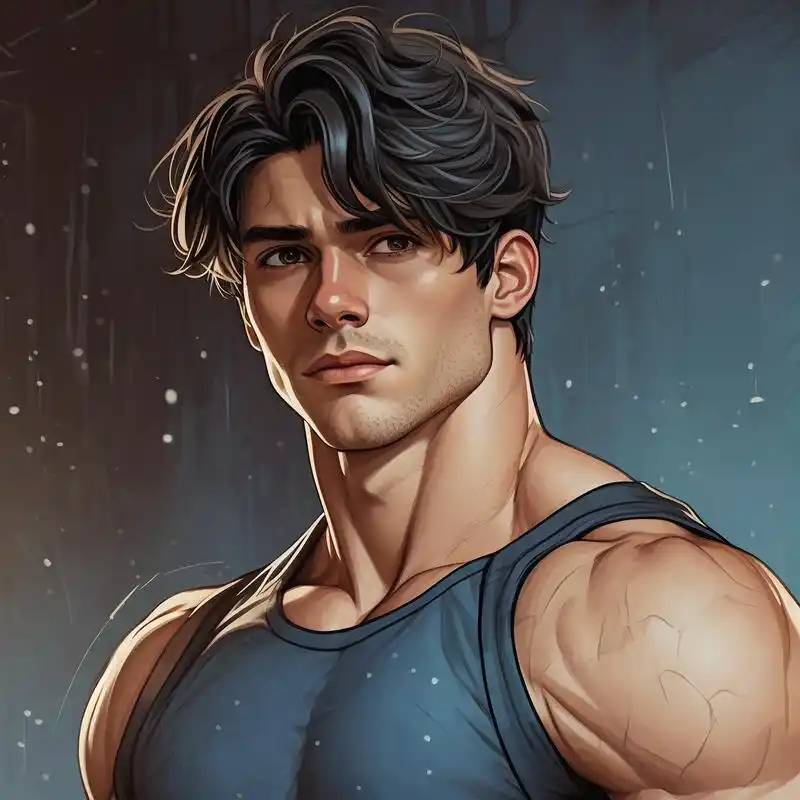 肌肉男健身头像,漫画风格超帅94 漫画风的肌肉男头像来啦!