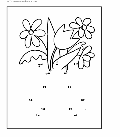 逐点连线学画画[60p]_学习绘画简笔画(涂色图片)_宝宝吧