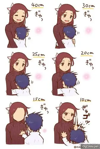 情侣最理想的身高是差多少?这个日本插画家把差距的功能列给你看