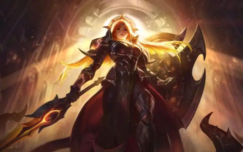 英雄联盟手游皮肤特效展示日蚀骑士蕾欧娜