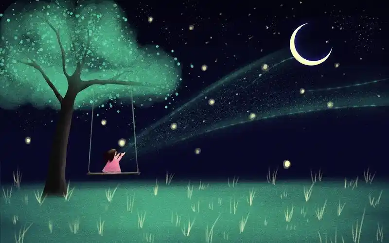 唯美伤感插画图片桌面壁纸
