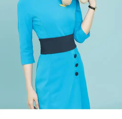 厦门航空空姐连衣裙学生面试空乘制服乘务员服装航空铁路学员制服