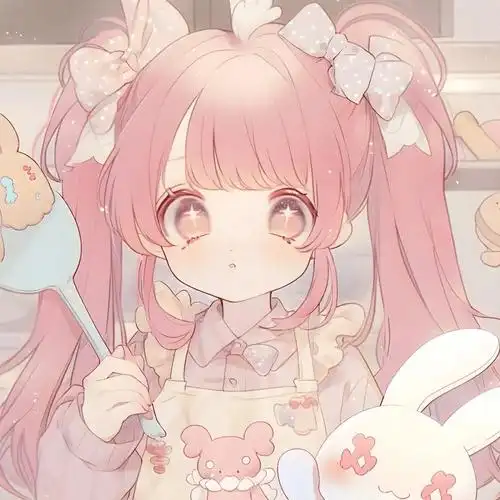 粉色系可爱动漫女头_侵权_网络_图片