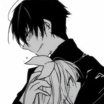 黑暗冷酷动漫情侣一左一右头像