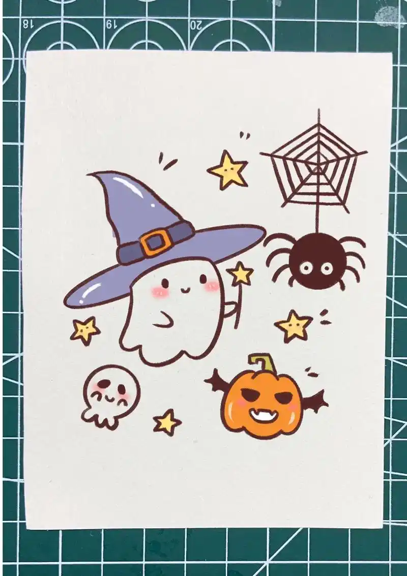 提前画万圣节可爱小鬼,直接被可爱住了#万圣节 #画画 #一起 - 抖音