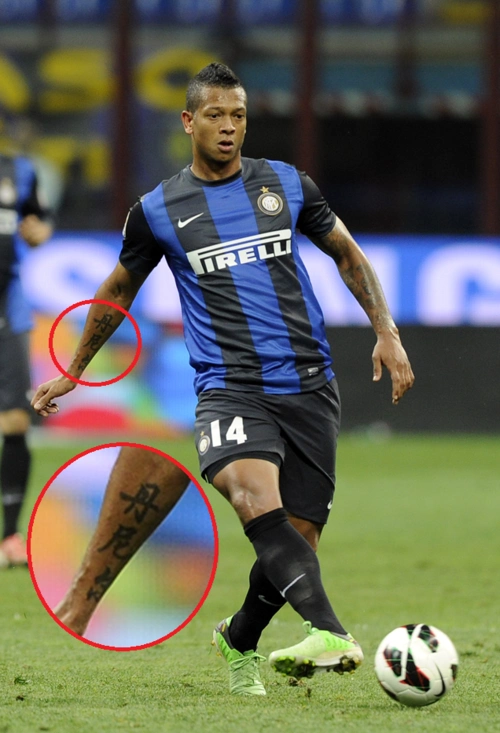 世界杯球星爱纹身 管你中文日文 反正就是瞎纹