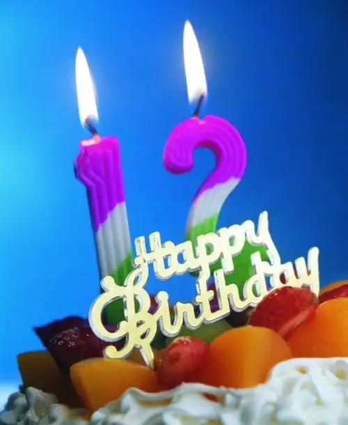 庆祝十二岁生日邀请函