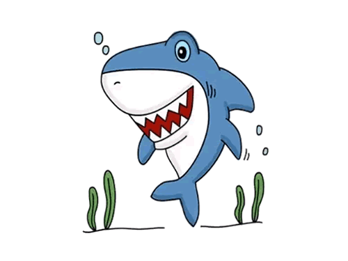 鲨鱼简笔画怎么画