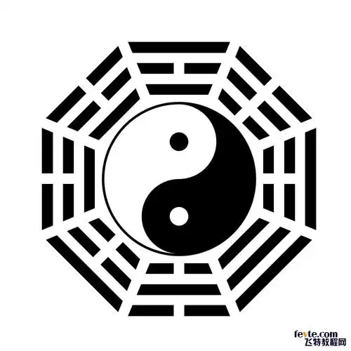ps cs6布尔运算工具绘制太极八卦图
