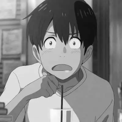 男生动漫帅气黑白头像