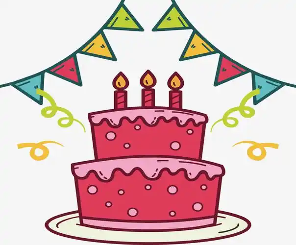 粉红色生日蛋糕素材免费下载_觅元素