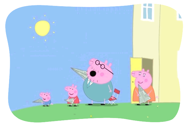 小猪佩奇,动动手| 和佩奇一起学折纸飞机 - 小猪佩奇官方旗舰店