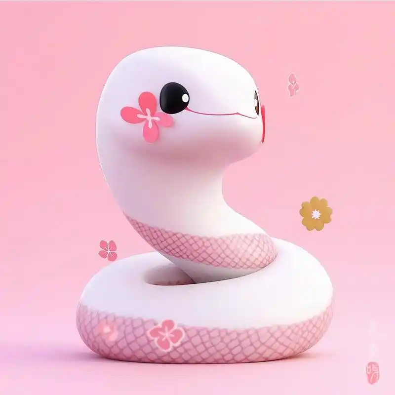 蛇宝宝第二弹.#招财 #卡通人物 #新春祝福 #壁纸 #mi - 抖音