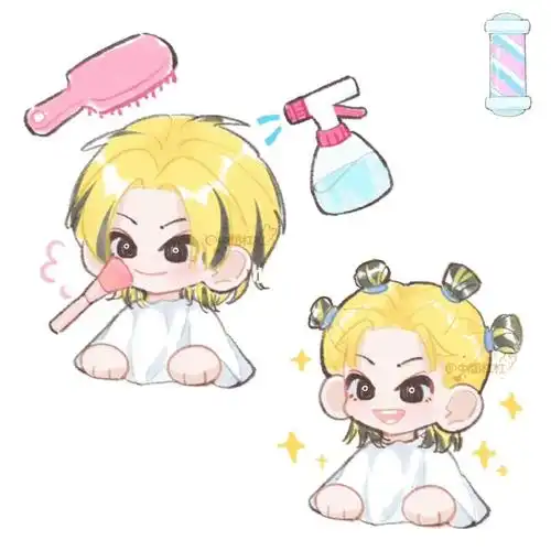 猗窝座花絮里的小琳 可爱洗(快乐摸鱼了#小鬼王琳凯  #q版   #半身