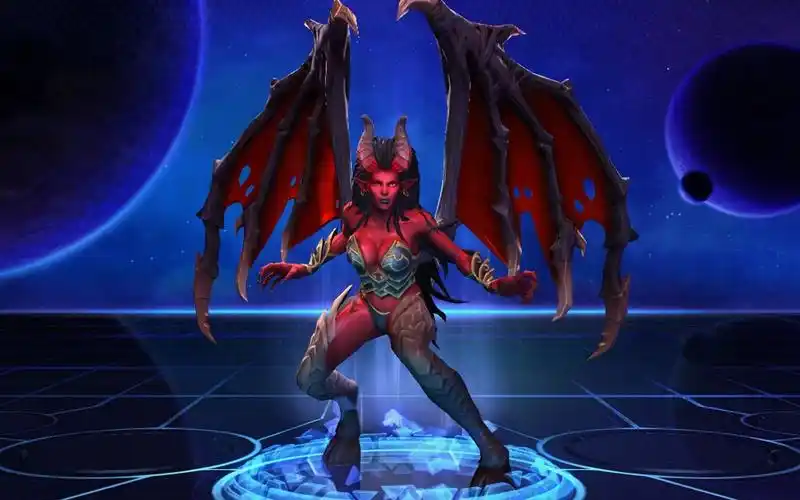 【风暴英雄】刀锋女王——凯姐,红色诱惑皮肤!