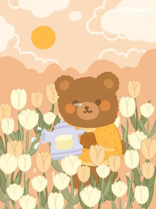 莫兰迪色调丨可爱森系小动物插画壁纸94520