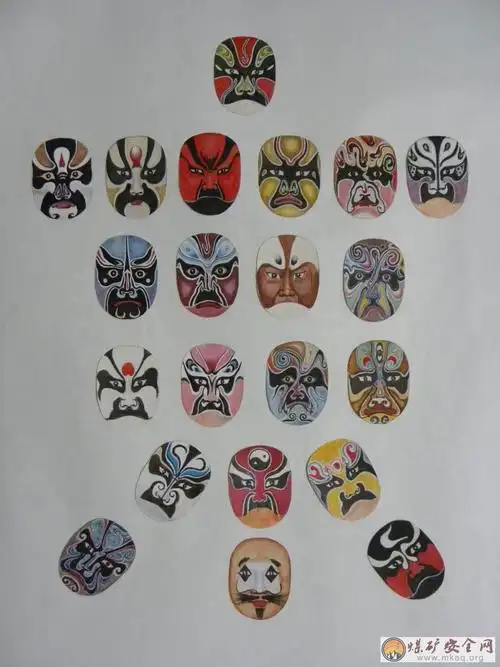 自绘京剧脸谱宋英莉作品